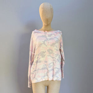 Central Park West Pink Camo Sweater - Size XS